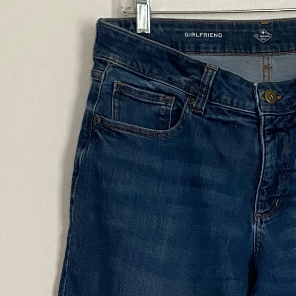 St John’s Bay Girlfriend Size 12 Petite Blue Jeans - Picture 3 of 10